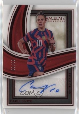 2023-24 Panini Immaculate Shadowbox Signatures Ruby 23/30 Carli Lloyd Auto 7xr