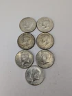 Lot of 7 Kennedy Half Dollars 40% Silver Clad $3.50 Face Value
