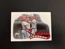 1989 Topps #261 Cardinals Leaders Smith McGee Coleman MLB Vintage Collectible ⚾️