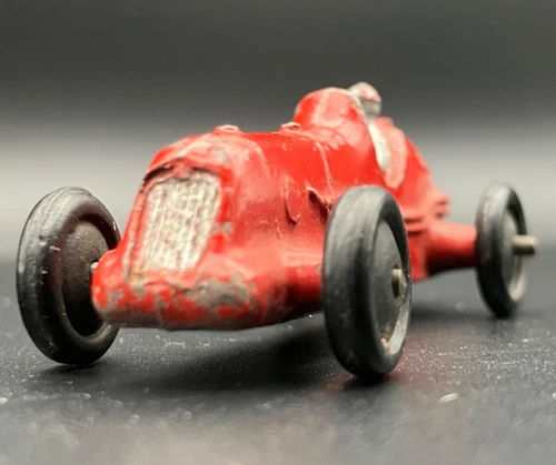 Vintage Dinky Toys  No.35b MG Midget Racing Car - Red/Silver Driver