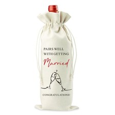 Wedding Wine Gift Bag Engagement Gifts for Couples Bridal Shower Wedding Gift...