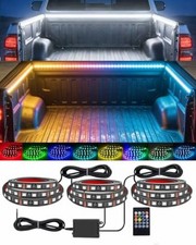 3PCS RGB Truck Bed Lights Kit - 1.5M 270pcs 5050 RGB LED Strips, 12V Remote 8