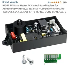 Vanshly 91367 / 93307 RV Water Heater PC Control Board Replace for Atwood   NEW