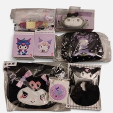 Sanrio Kuromi Lot of 8 Bundle Bag keychain Mini Figure Scrunchie Set Official