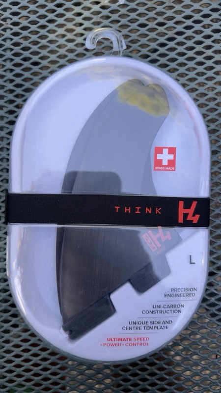 FCS THINK UNI CARBON THRUSTER FIN SET/LARGE