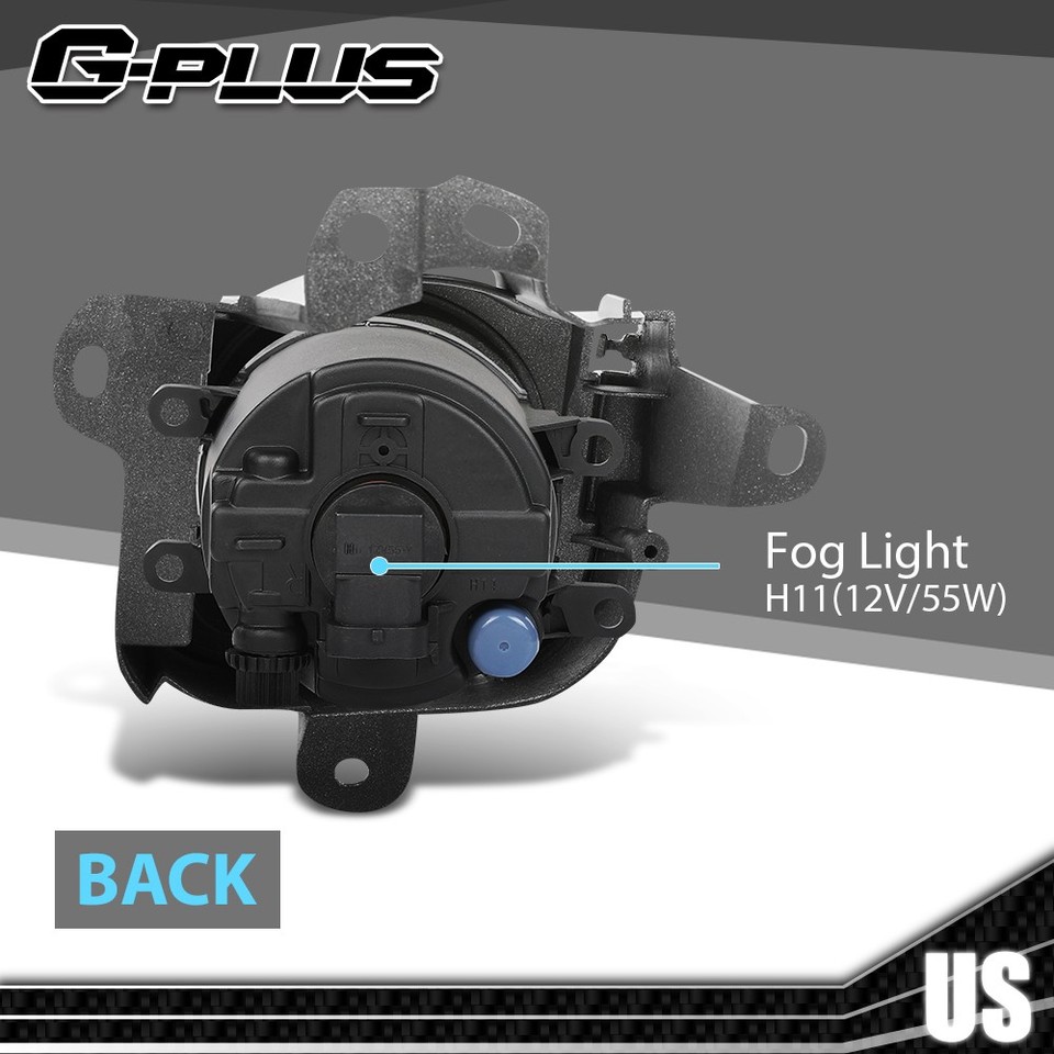 Chrome Fog Light Kit W/ Harness & Switch For Toyota Prius 2010-2011 – DOT/SAE, H11 Bulbs, Direct Fit