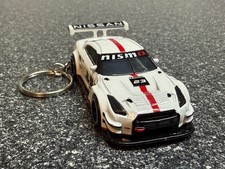 Nissan GT-R GT3 Keychain R35 White Hot Wheels Matchbox