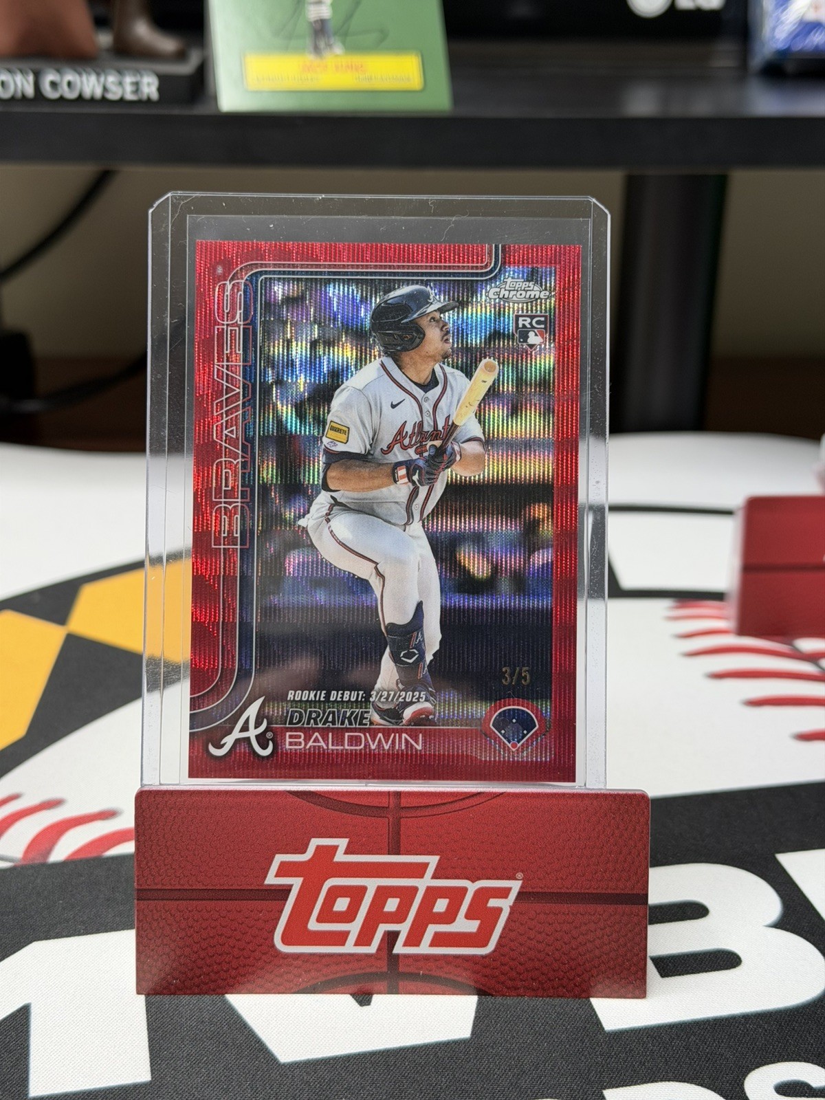 2025 Topps Chrome Update - Drake Baldwin #USC88 Red Wave /5  