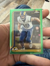 2025 Topps Chrome Tyler Higbee /99 GREEN REFRACTOR #172 Los Angeles Rams
