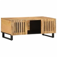 Tavolino da Salotto 100x55x40 cm Legno Massello di Mango Grezzo vidaXL