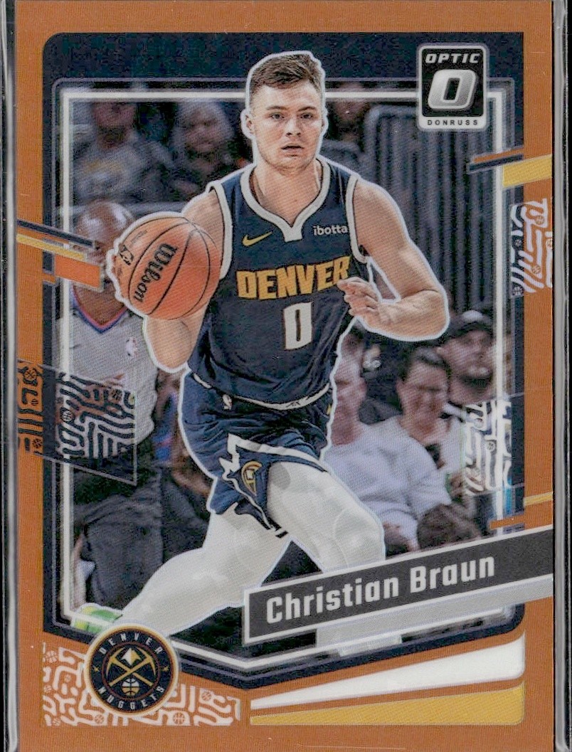 2023-24 Donruss Optic Christian Braun #60 Orange /199 Nuggets