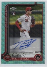 2025 Topps Chrome Update Aqua Wave Refractor 157/199 Tyler Callihan Auto 14sd