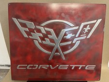 Corvette Vintage Metal Sign 20x24handmade Custom Work Available Corvette Vintage Metal Sign 20x24handmade Custom Work Available