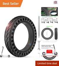 Electric Scooter Tire 8.5x2 Rubber Solid 4-Ply Anti-Shock for Gotrax Xiaomi