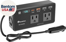 200W Power Inverter for Car DC 12V to 110V AC Converter with LED Display 4 U
