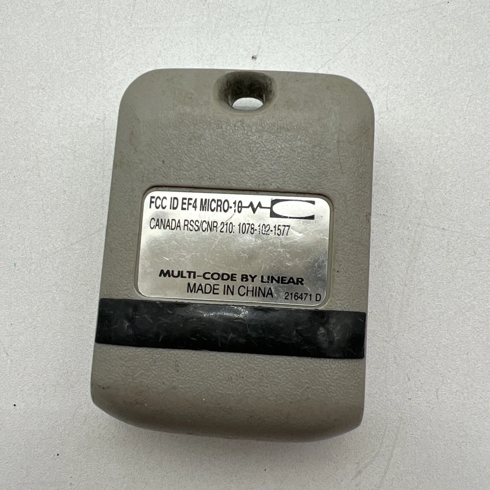 1082 Stanley 1 Button 310mh Keychain Gate Garage Remote 108210 Linear MCS108210 - Image 3 of 3