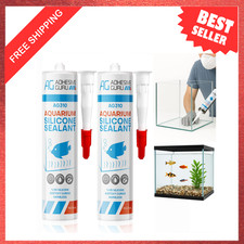 Aquarium Silicone Sealant Clear 2 Pack 21 fl oz Waterproof Non-Toxic Fish Tank