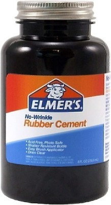 Elmer's Rubber Cement, No-Wrinkle, 8 Ounces