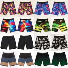Quick-Dry Beachshorts Mens Bermuda Elastic Swimming Trunks Surf Board Shorts B06
