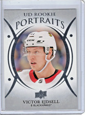 Victor Ejdsell 2018-19 Upper Deck UD Rookie Portraits Card #P-63. rookie card picture