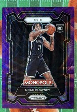 2023-24 Panini Prizm Monopoly - Noah Clowney #12 Purple Wave Prizm (RC)