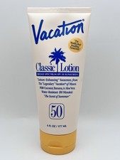 Vacation Classic Lotion Broad Spectrum SPF 50 Sunscreen - 6 fl oz / 177 mL 2.16 per gallon