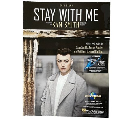 Stay With Me Sheet Music Easy Piano Keyboard Smith New Hal Leonard