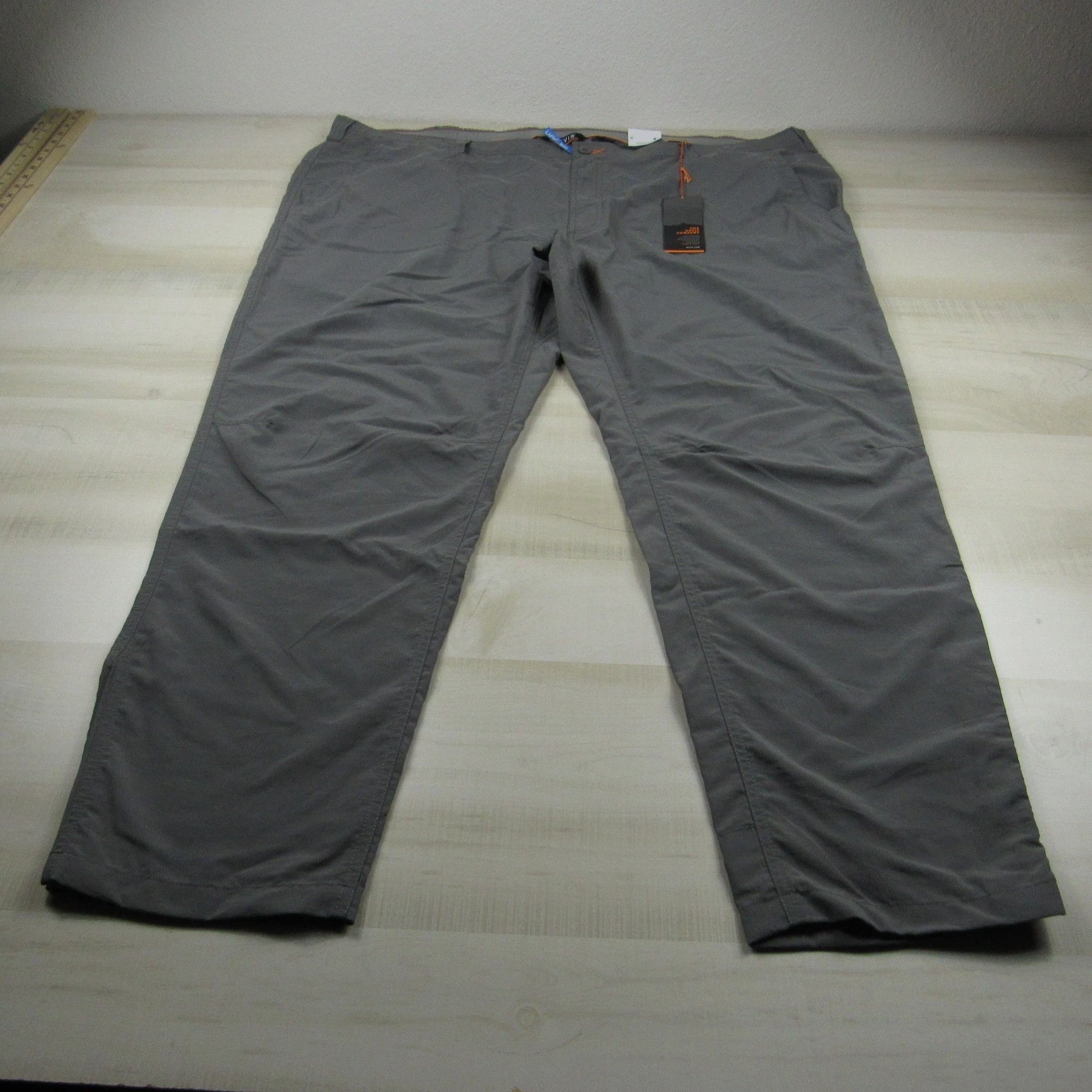 Orvis Pants Mens 3XL 50x30 Gray Tech Ultralight Stretch Nylon Performance