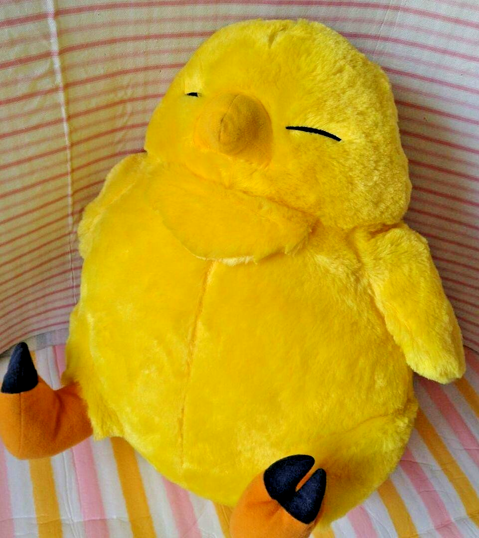 Final Fantasy XIV fat Chocobo Plush FF14 oversized big Toy TAITO