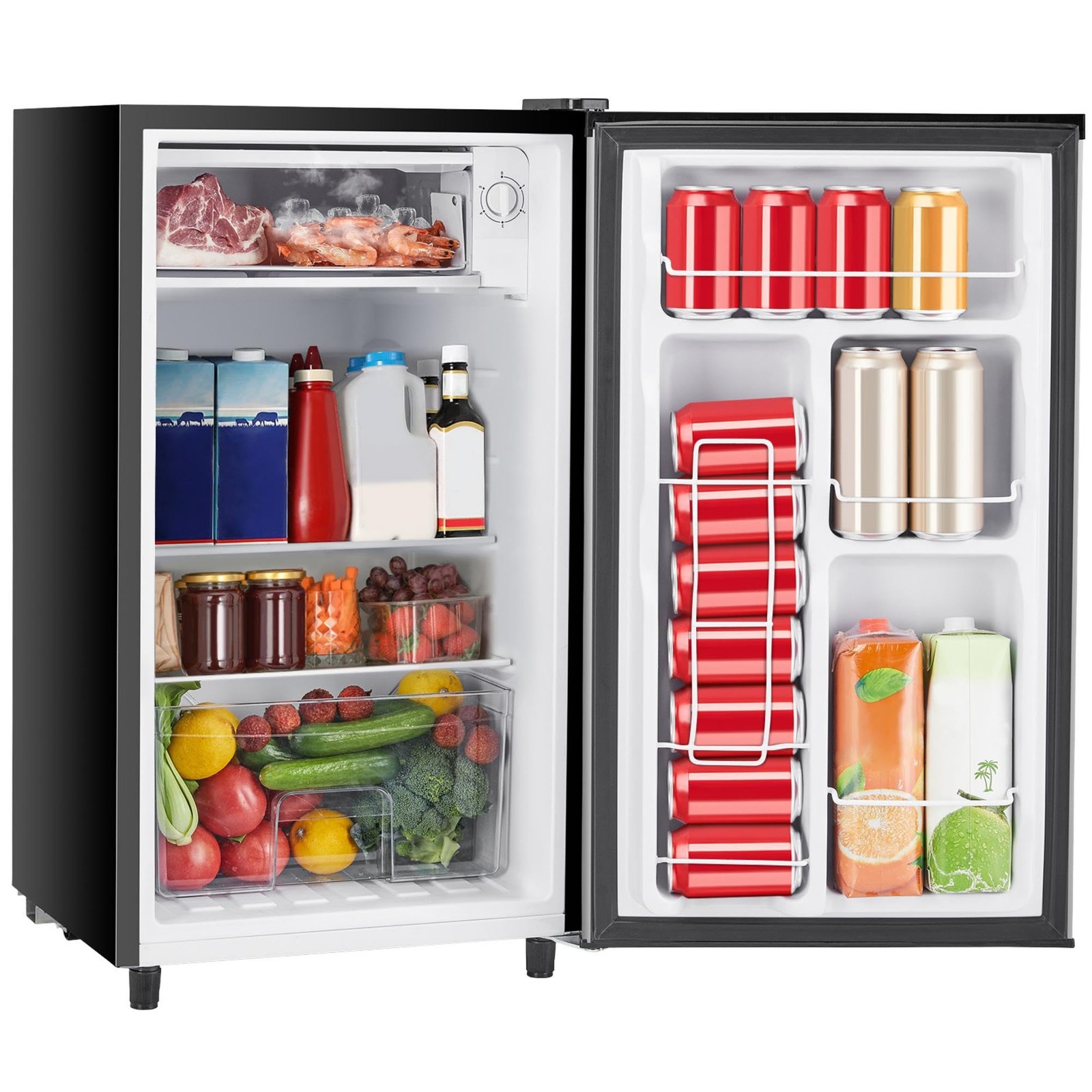 With Freezer Small Refrigerator Single Door Adjustable ...