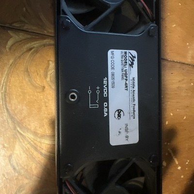 Middle Atlantic UQFP-4RT Economical Ultra Quiet Fan Panel