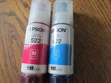 Genuine Epson 522 Ecotank Combo Pack C/M Ink 2 Bottles Original 06/2027