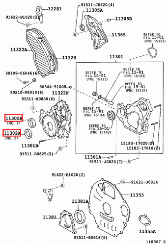 Genuine LandCruiser HDJ78 HDJ101 HDJ100 1HD Timing Cover Crankshaft Oil Seal - Picture 13 of 20