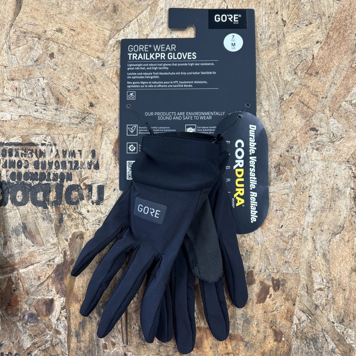 Gore Wear Trail KPR Long Finger Gloves (Black) MEDIUM | eBay