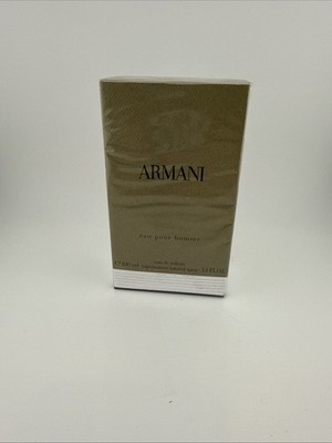 ARMANI Eau Pour Homme By Giorgio Armani EDT Spray 3.4oz Rare SEALED discontinued