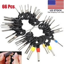 66 Pcs Car Terminal Removal Tool Kit Wire connector Pin Release Extractor Puller