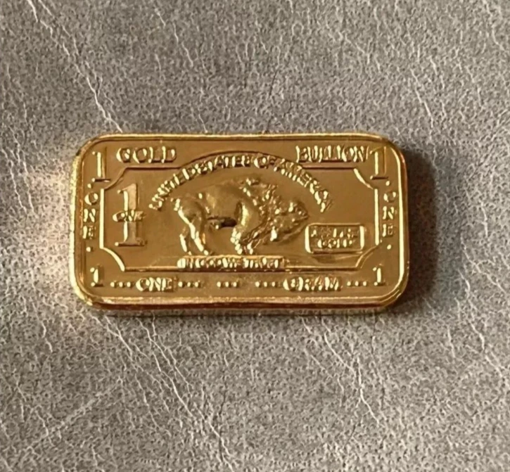 (6) 1 Gram - Gold Buffalo Bullion Bar .999 Fine 24k GOLD BARS - Image 4 of 4
