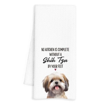 Shih Tzu Kitchen Towels Gifts Women Tea Hand Dish Cloths 16x24 Inch