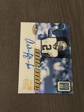 2001 Topps Finest Autographs #FA-AB AARON BROOKS Signed Auto New Orleans Saints