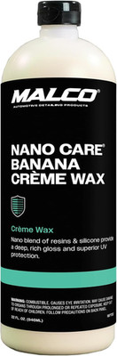 Malco Nano Care Banana Creme Wax - Deep Gloss Shine and Long-Lasting UV Protecti