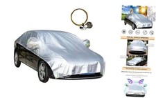 Waterproof  All-Season Half Car Cover,Full Coverage Protection for L
