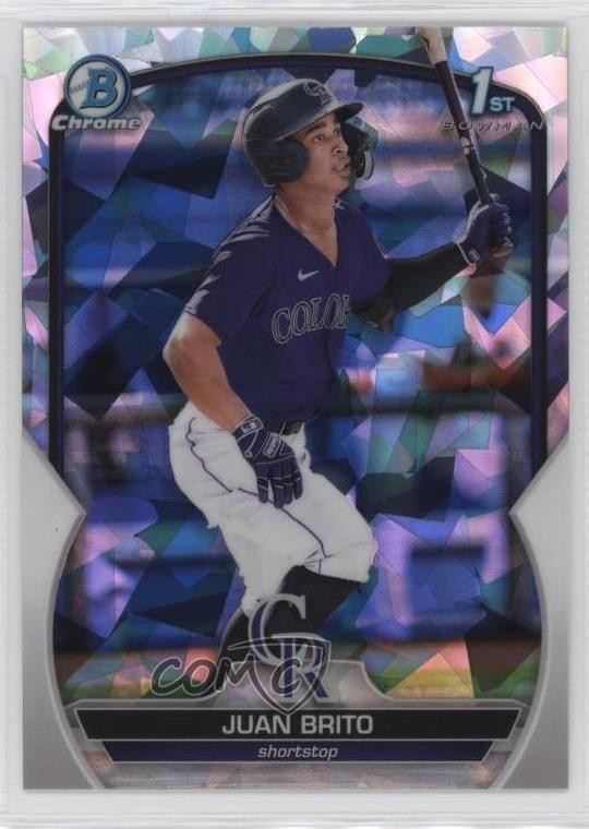 2023 Bowman Chrome Prospects Atomic Refractor Juan Brito #BCP-77 06p8