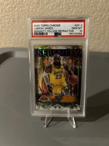 2025 Topps Chrome LeBron James Refractors Yellow (RAW)
