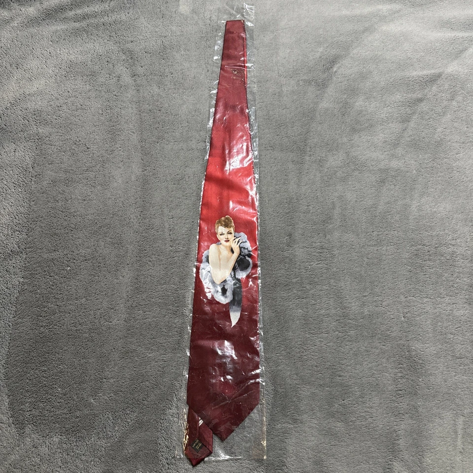 Corbata de colección The Varga Girl Fox por Alberto Vargas Hecha a mano Ombré Pinup Girl Foto 2 de 4