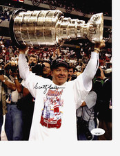 Scotty Bowman autograph signed 8x10 baseball photo Detroit Red Wings HOF JSA!
