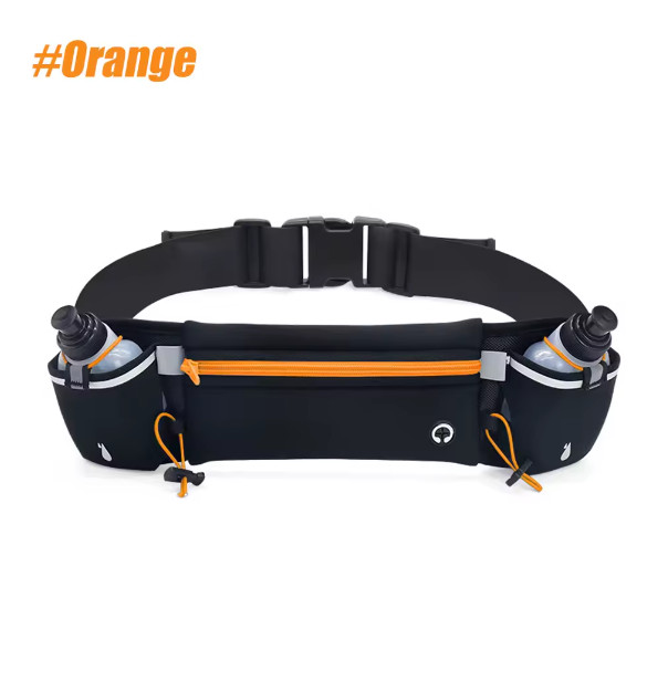 Running Belt with Water Bottles Hydration Waist Pack for Men Women Jogging