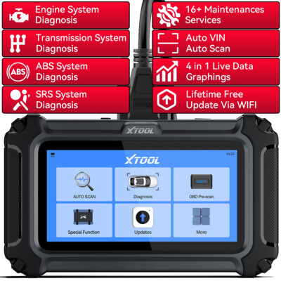 Check Engine Transmission ABS SRS Code Reader OBD2 Scanner Car Diagnostic Tool