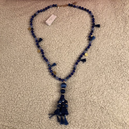 KATE SPADE Pretty Poms Necklace, Bracelet, & Earrings SET, Blue, Retail $284 - Picture 6 of 11