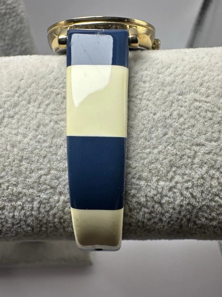 Reloj Kate Spade 0340 Correa de Cuero a Rayas Damas Batería Nueva 28MM 7.5" D4 Foto 4 de 4