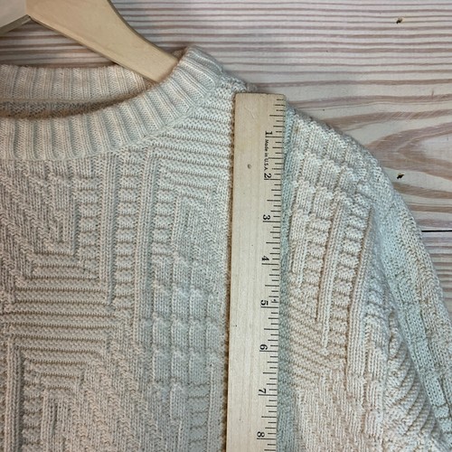 Suéter De Colección Christian Dior Para Hombre Mediano 40" Pescador Marfil Algodón Preparación EE. UU. - Imagen 3 de 14